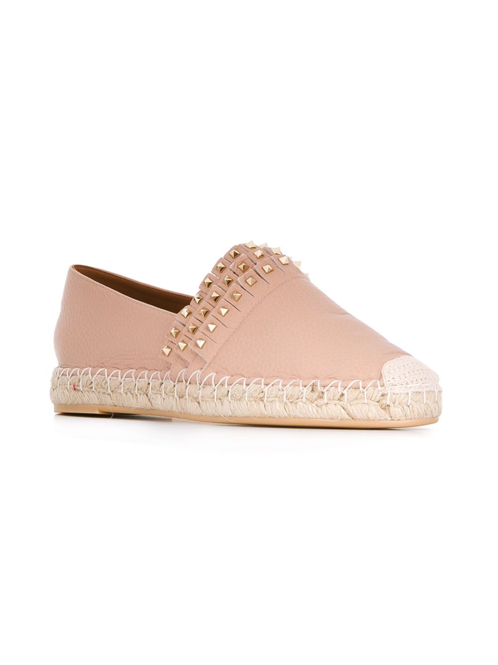 'Rockstud'草编鞋