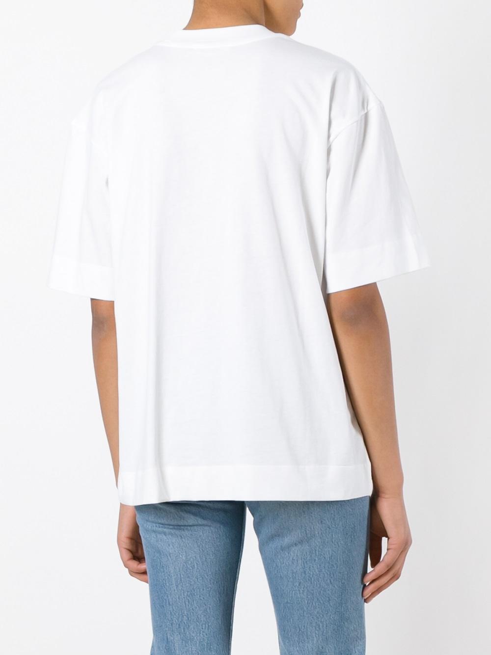 embroidered appliqué T-shirt