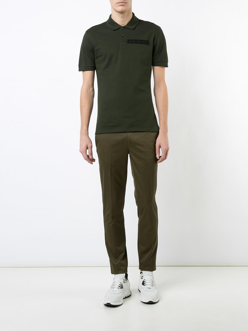 star and stripe trimmed trousers