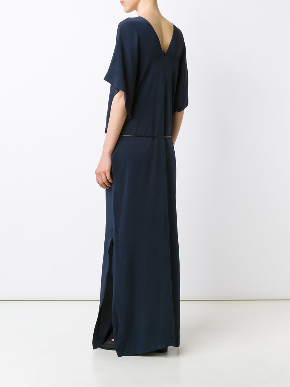 v-neck long dress