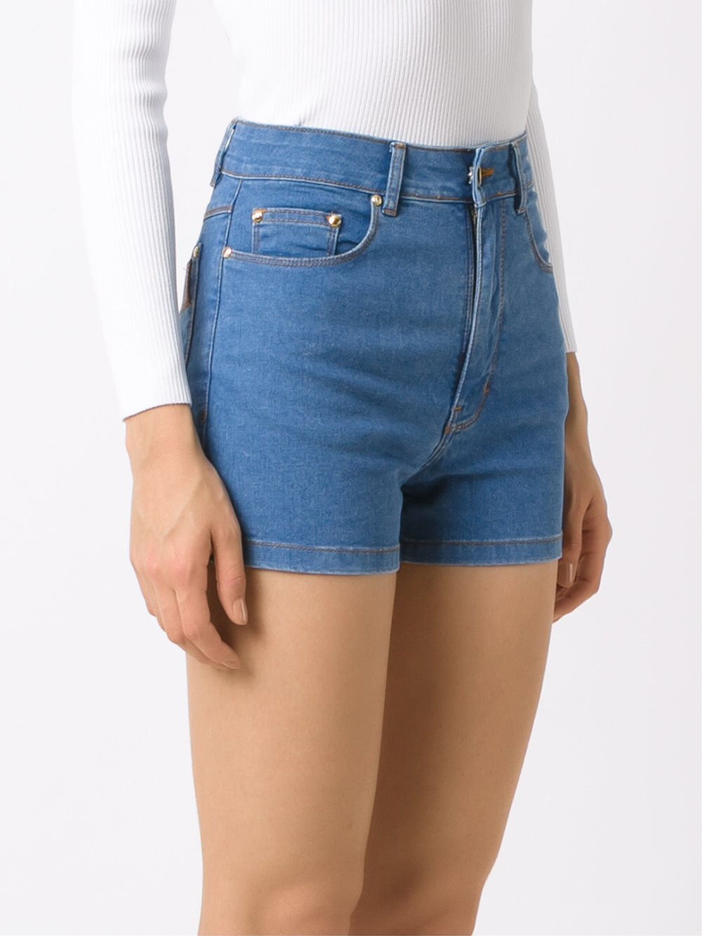 high waist denim shorts