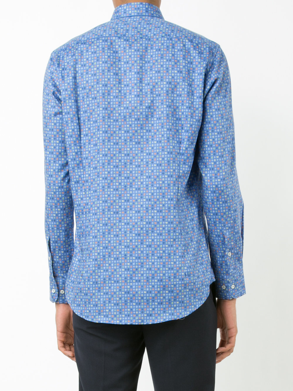 allover geometric print shirt