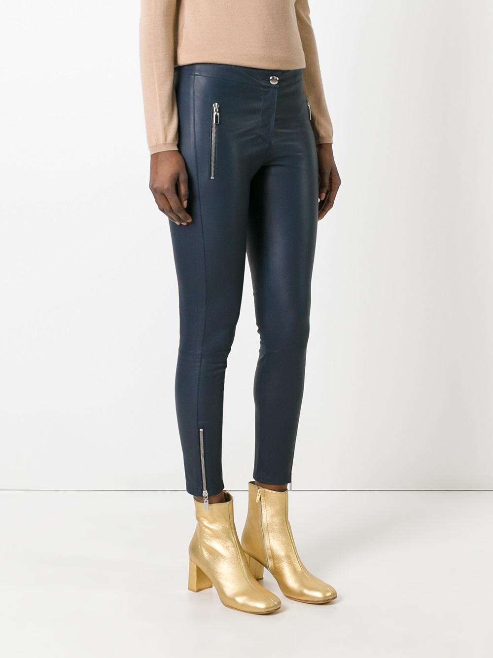 skinny leather trousers