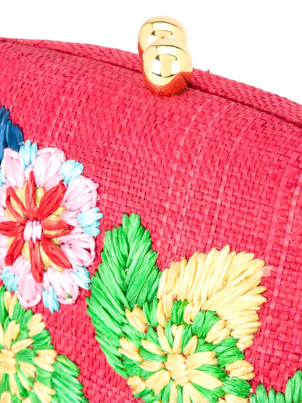 embroidered clutch bag