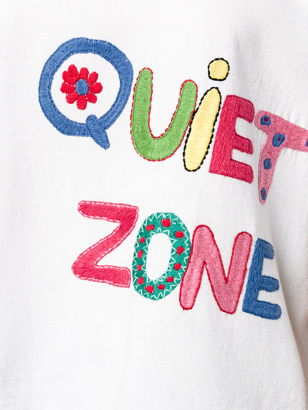 crochet embroidered t-shirt