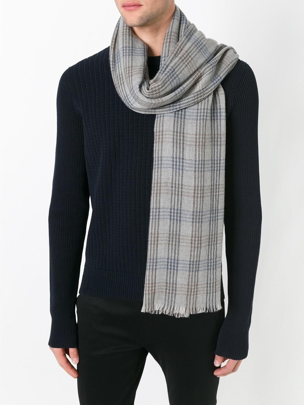 checked scarf