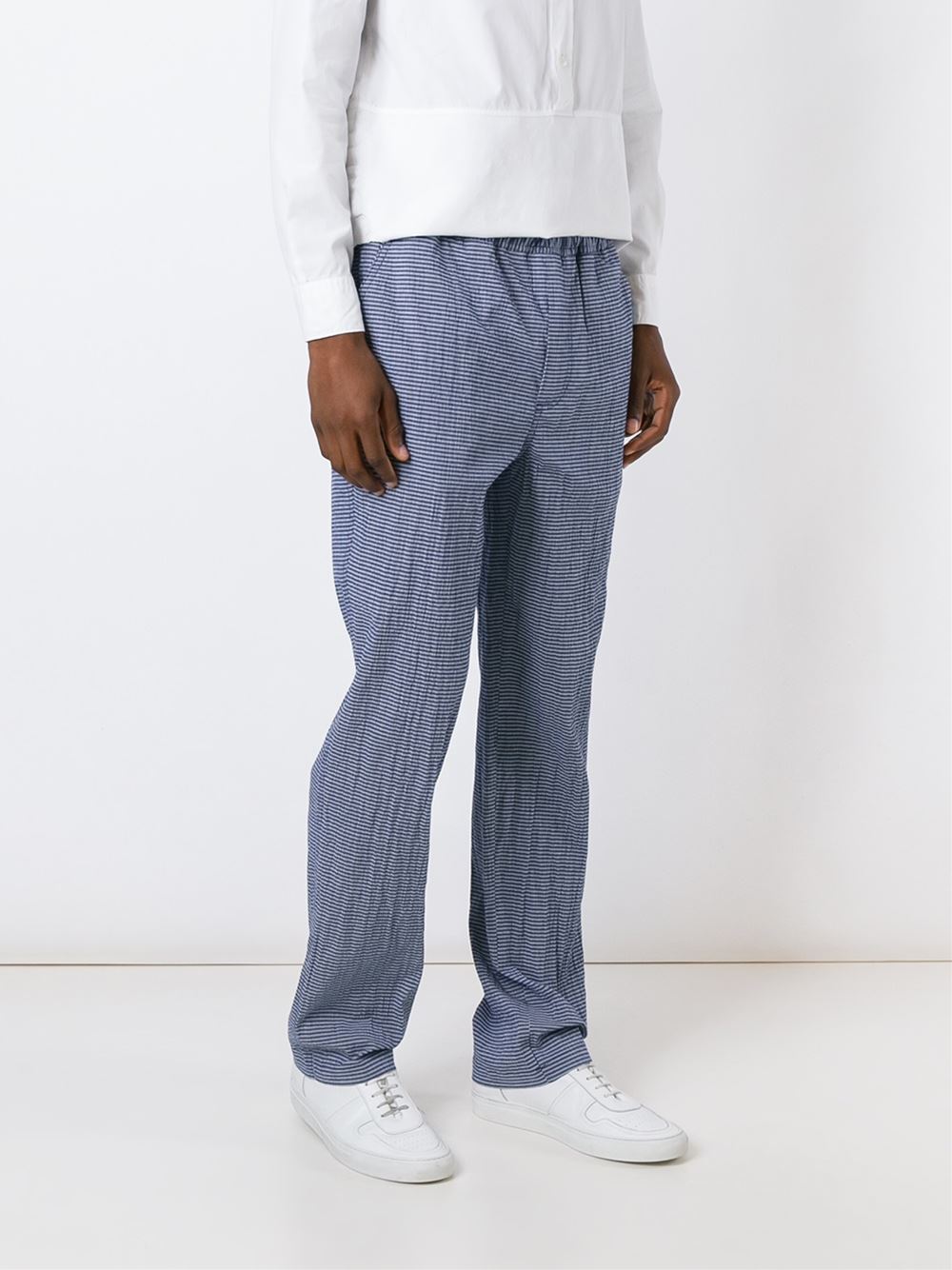 striped relaxed trousers