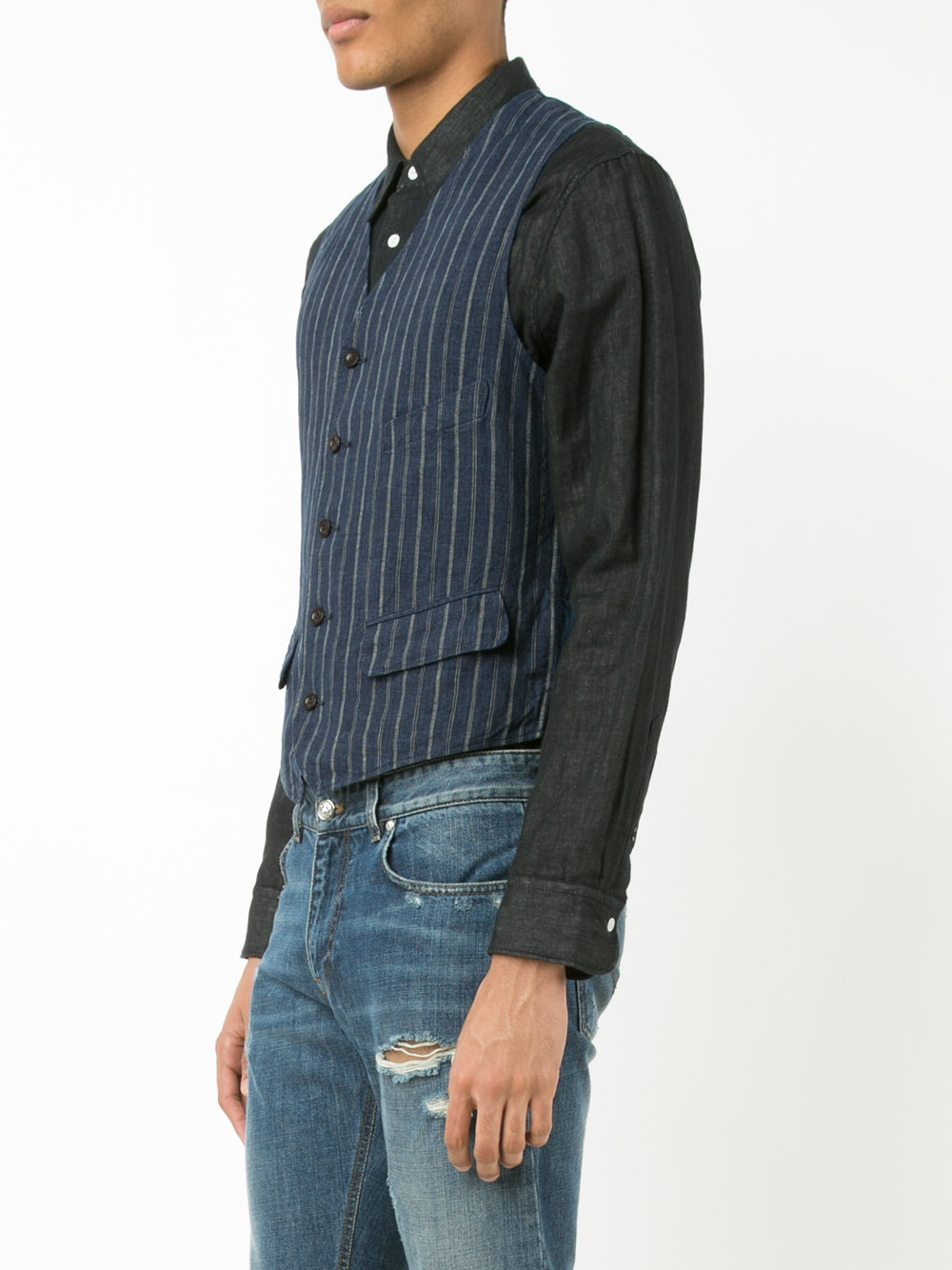 pinstripe vest