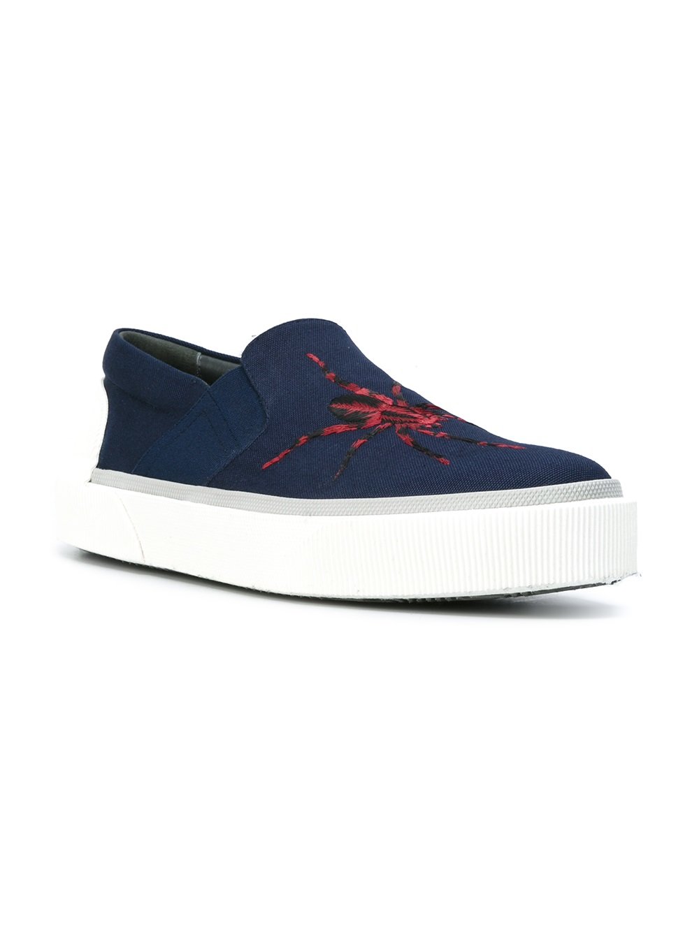 spider embroidered sneakers