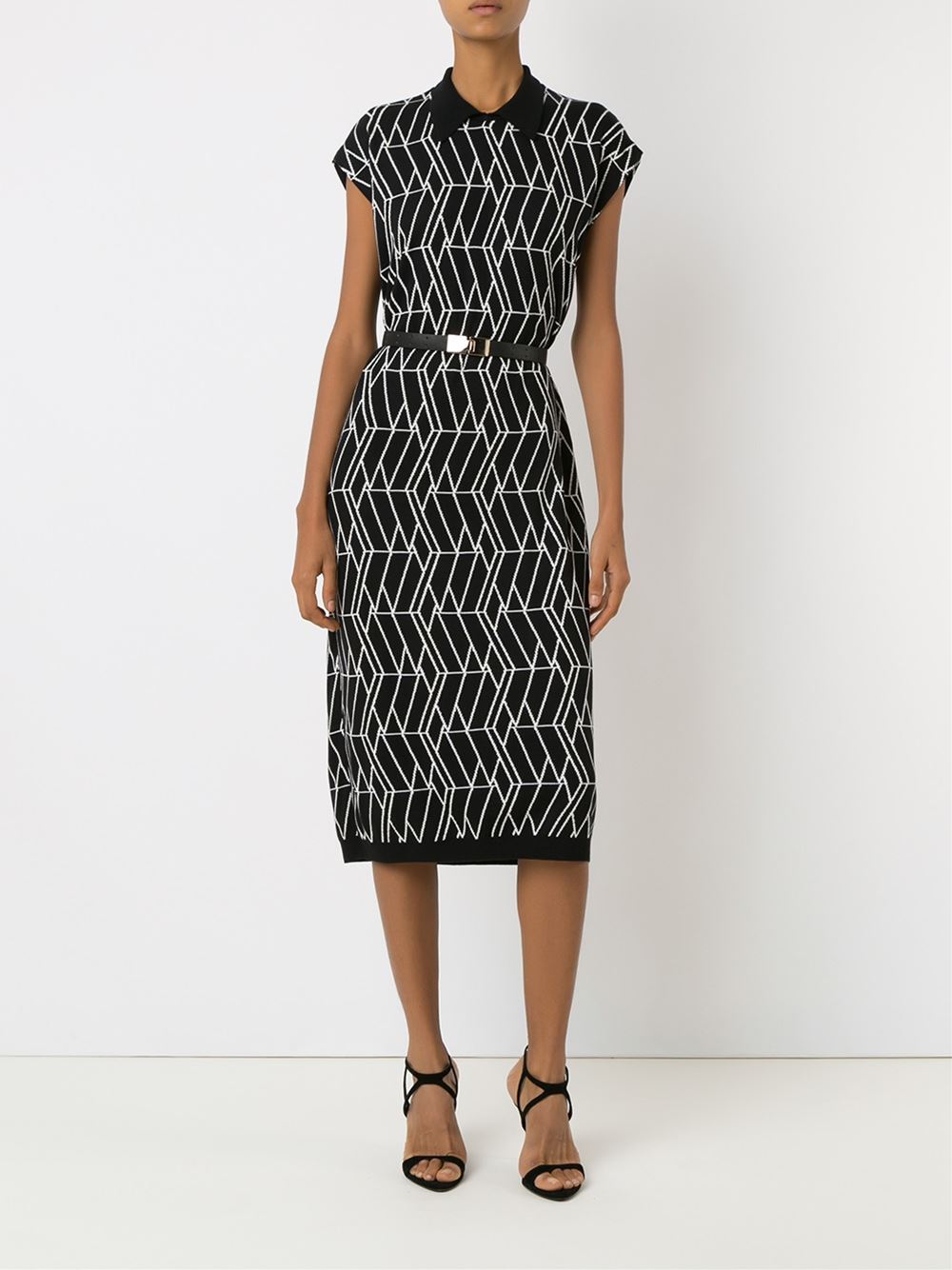 mid-length knit dress