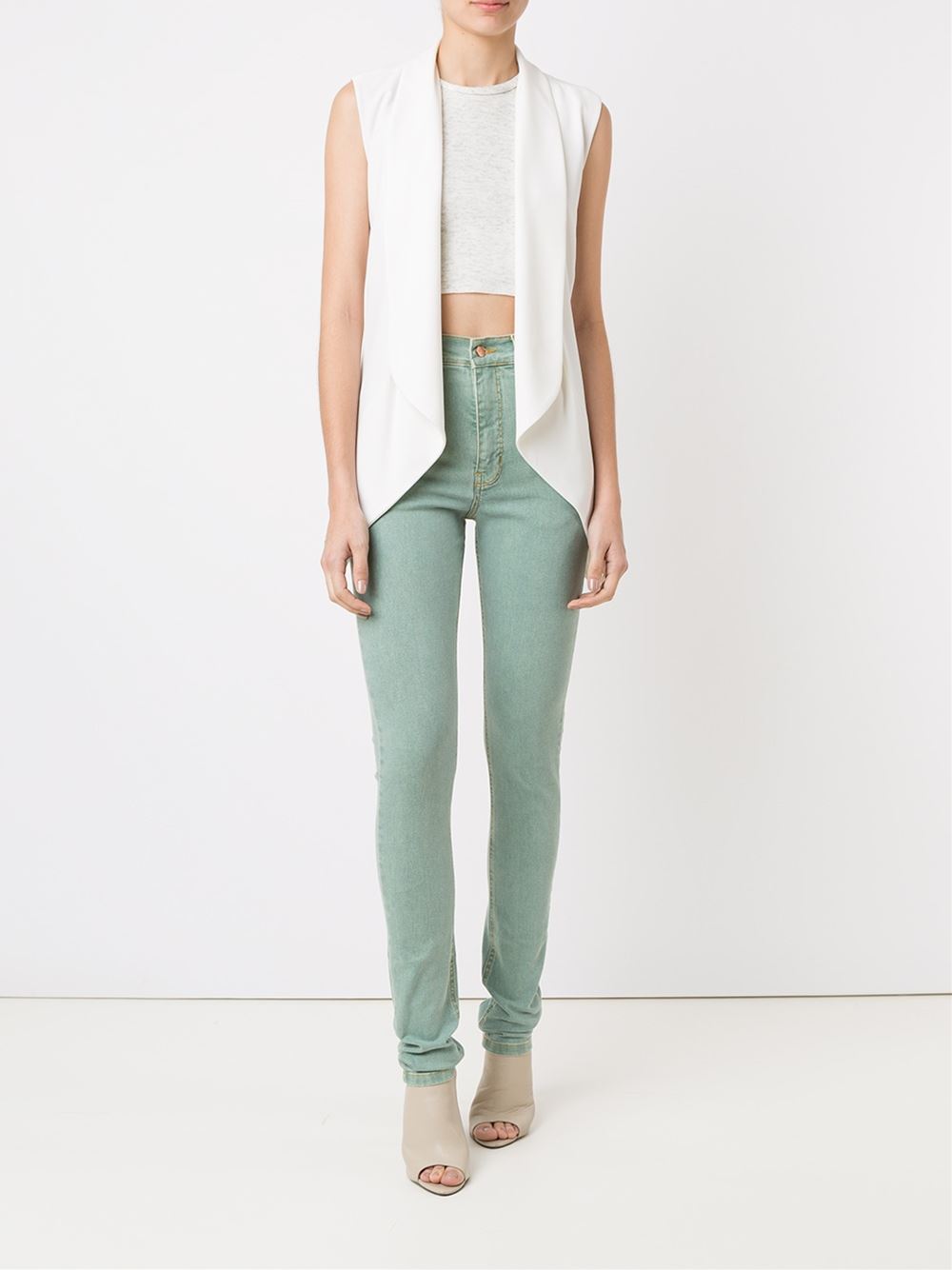 high-waited skinny jeans