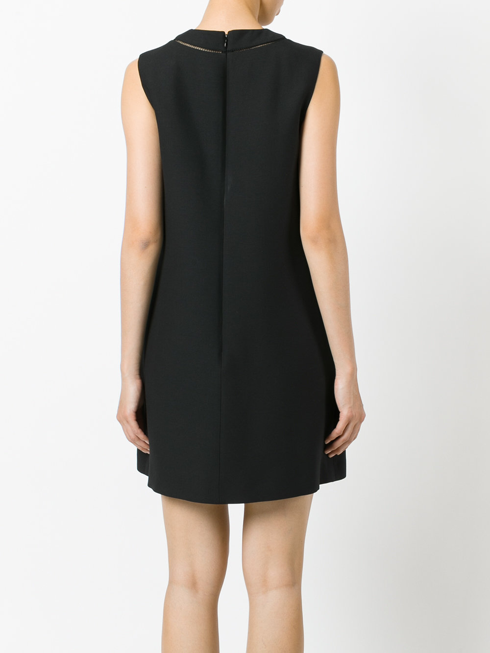 V-neck panel shift dress