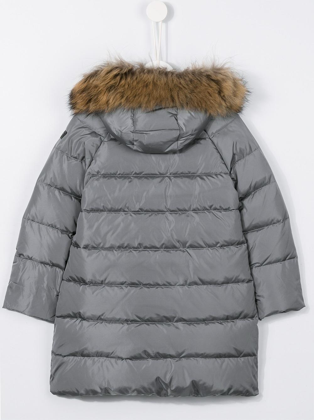 hooded padded coat