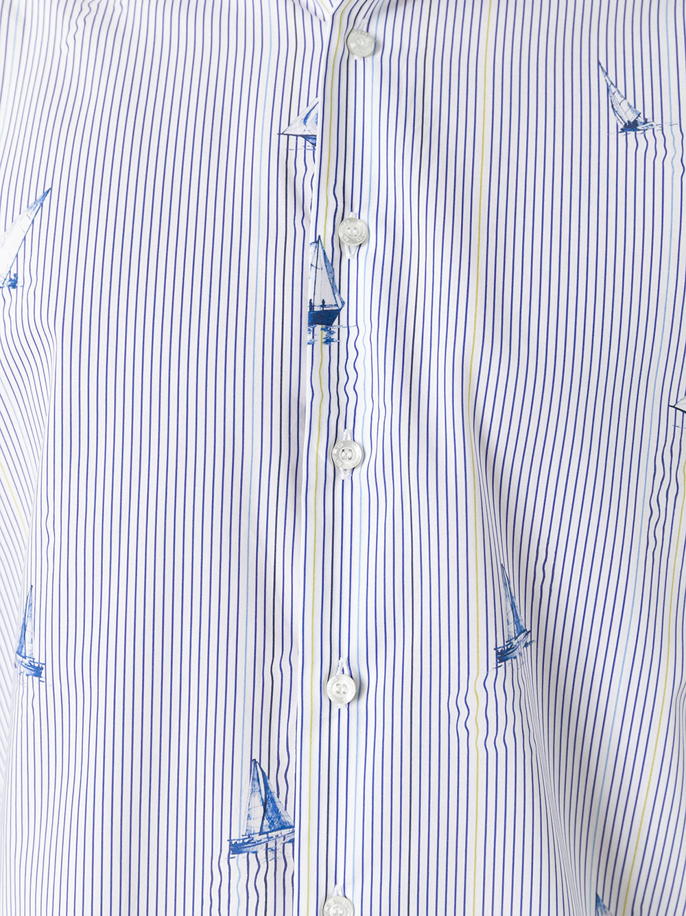 boats print striped shirt 