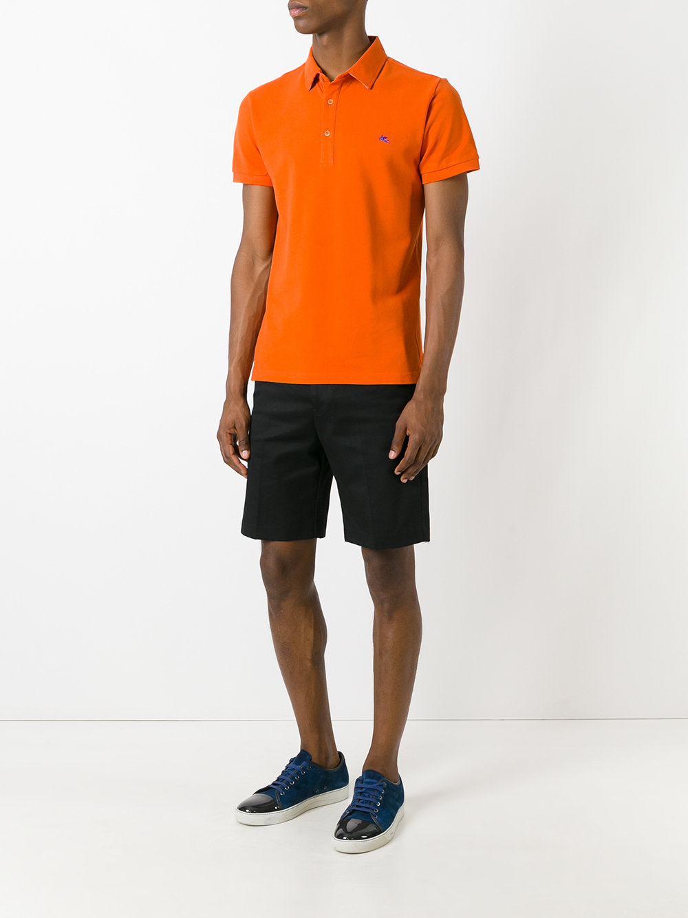 embroidered logo polo shirt