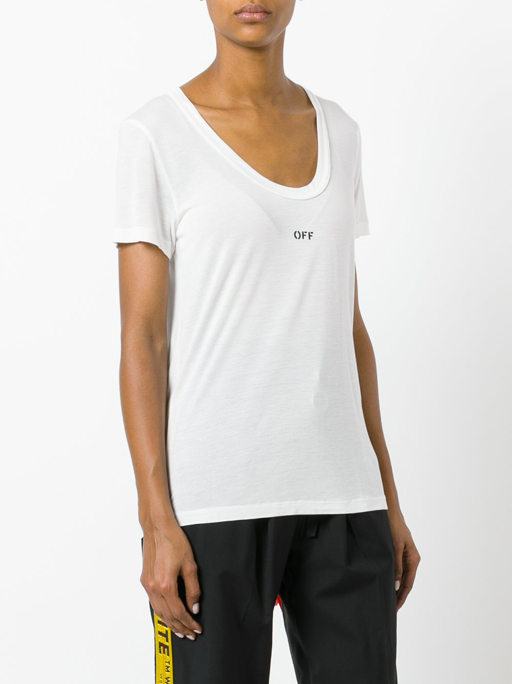 scoop neck T-shirt 