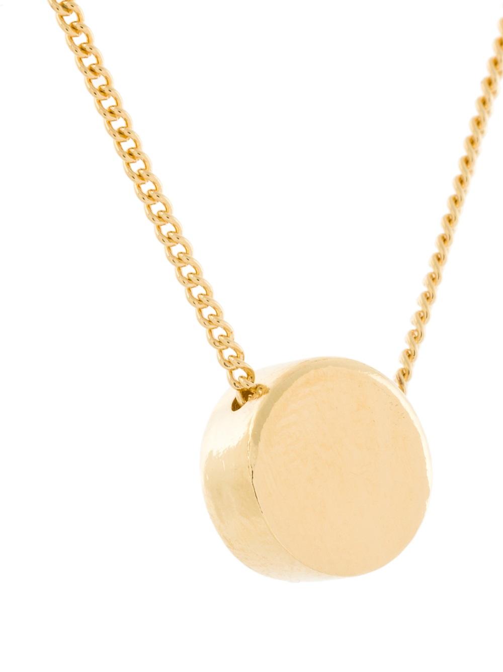 disc pendant necklace