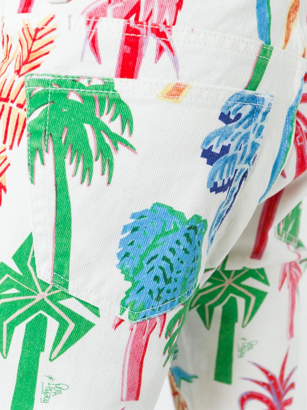 'First Cut Graffiti Palms' trousers