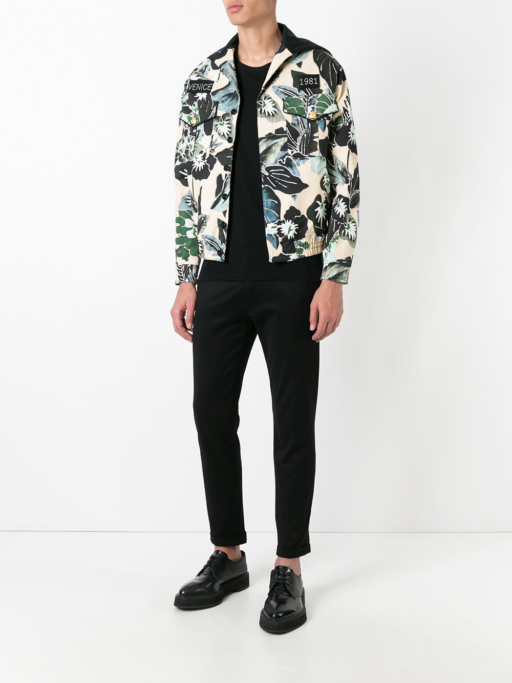 floral print jacket 