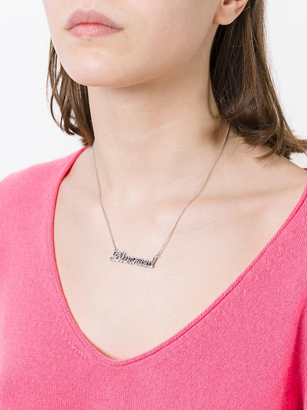 'Divorced' necklace