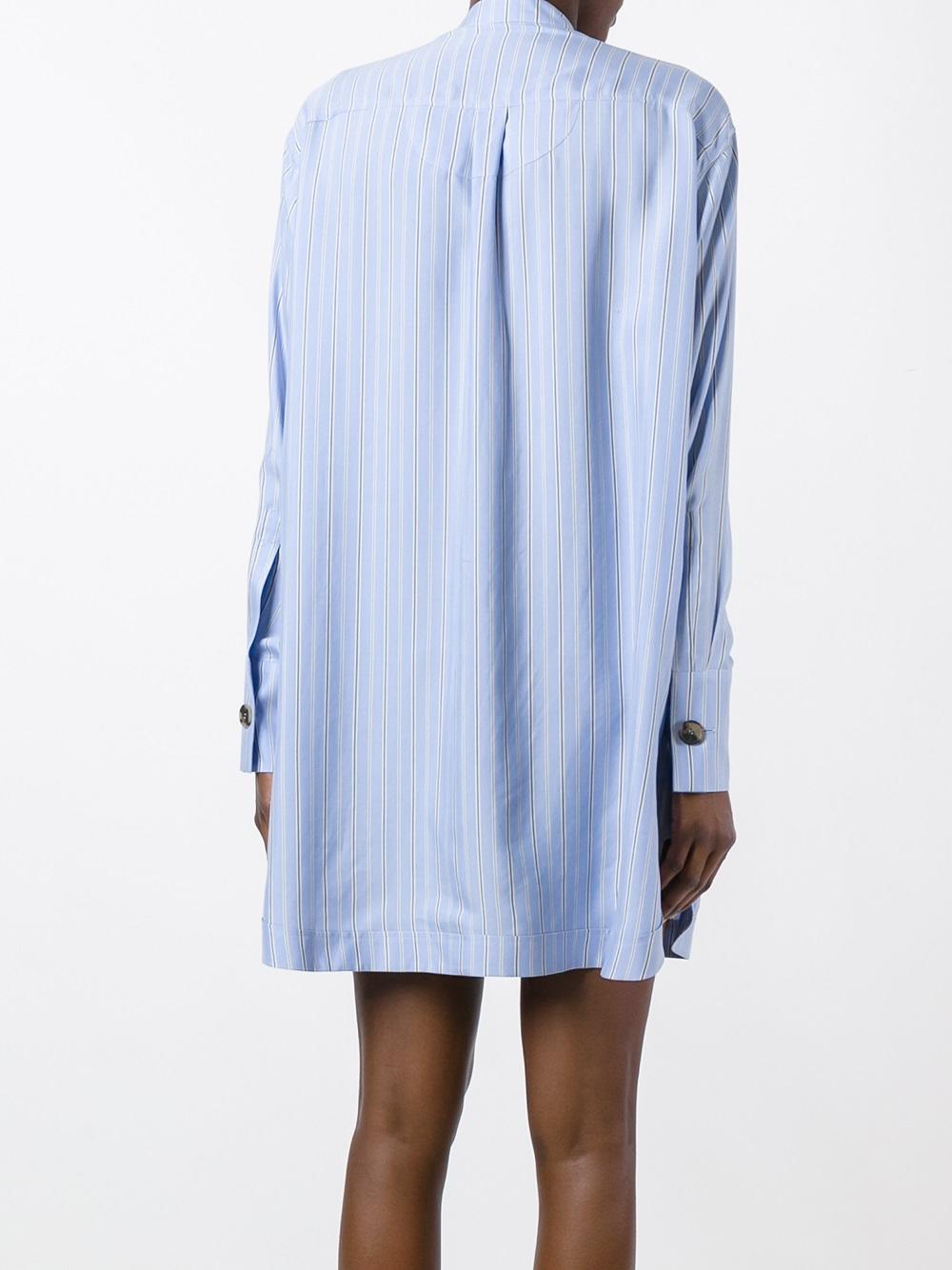 oversized button shirt dress