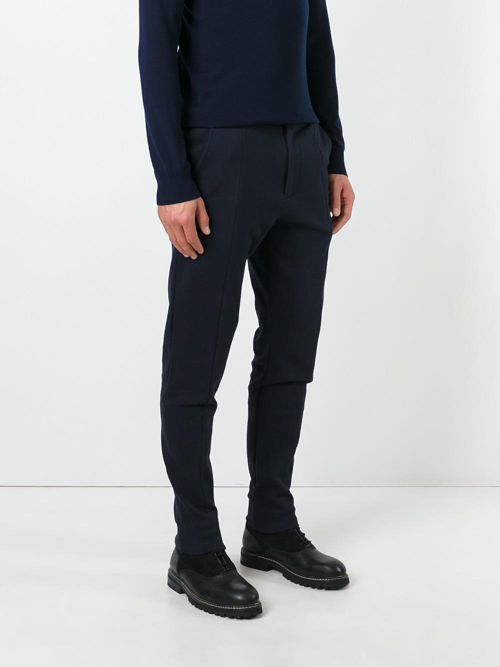 slim fit trousers