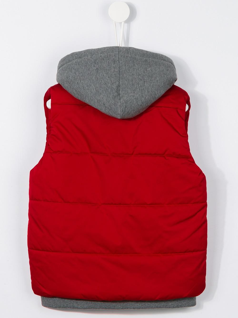 layered padded gilet