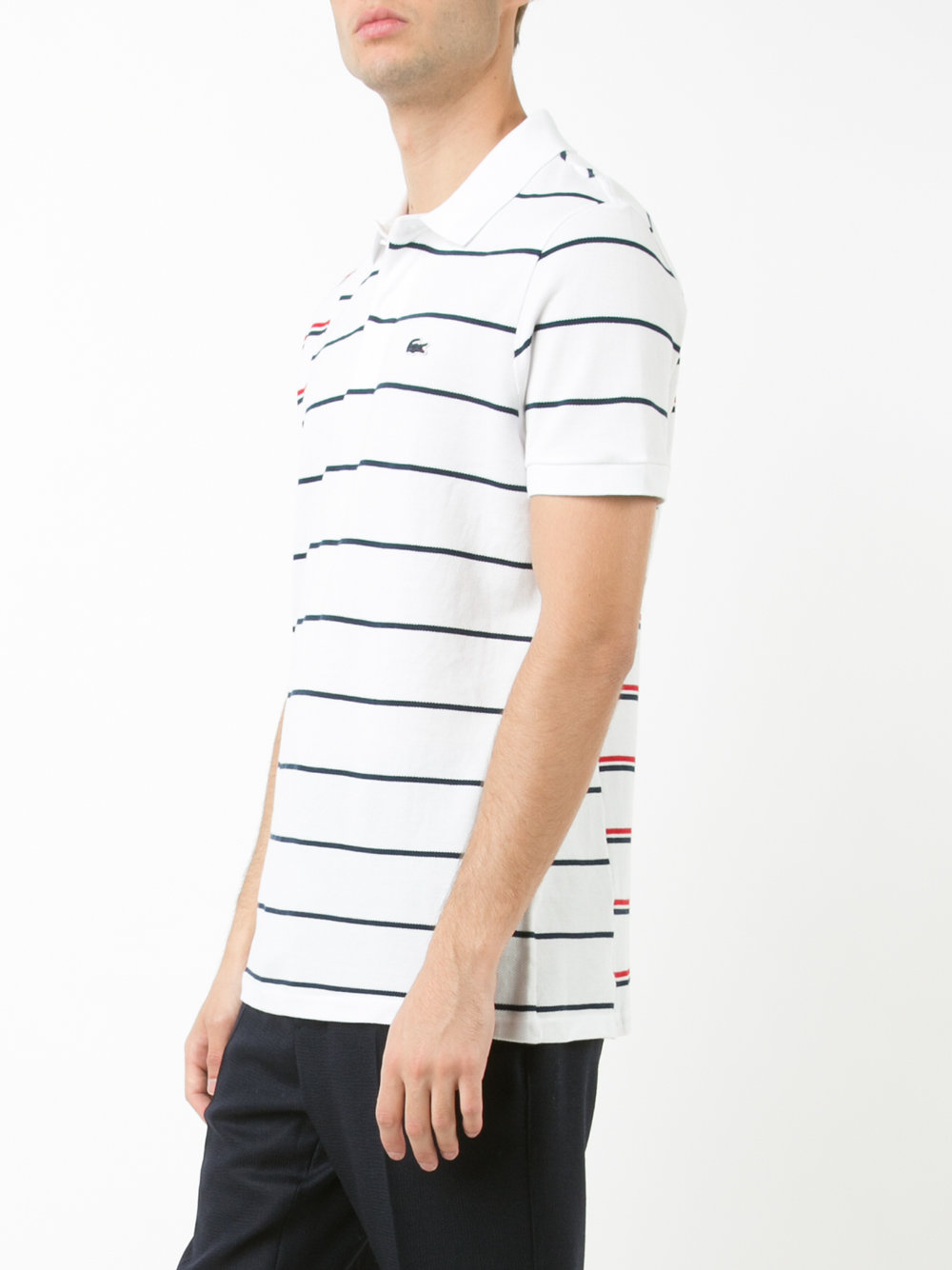 stripe polo shirt