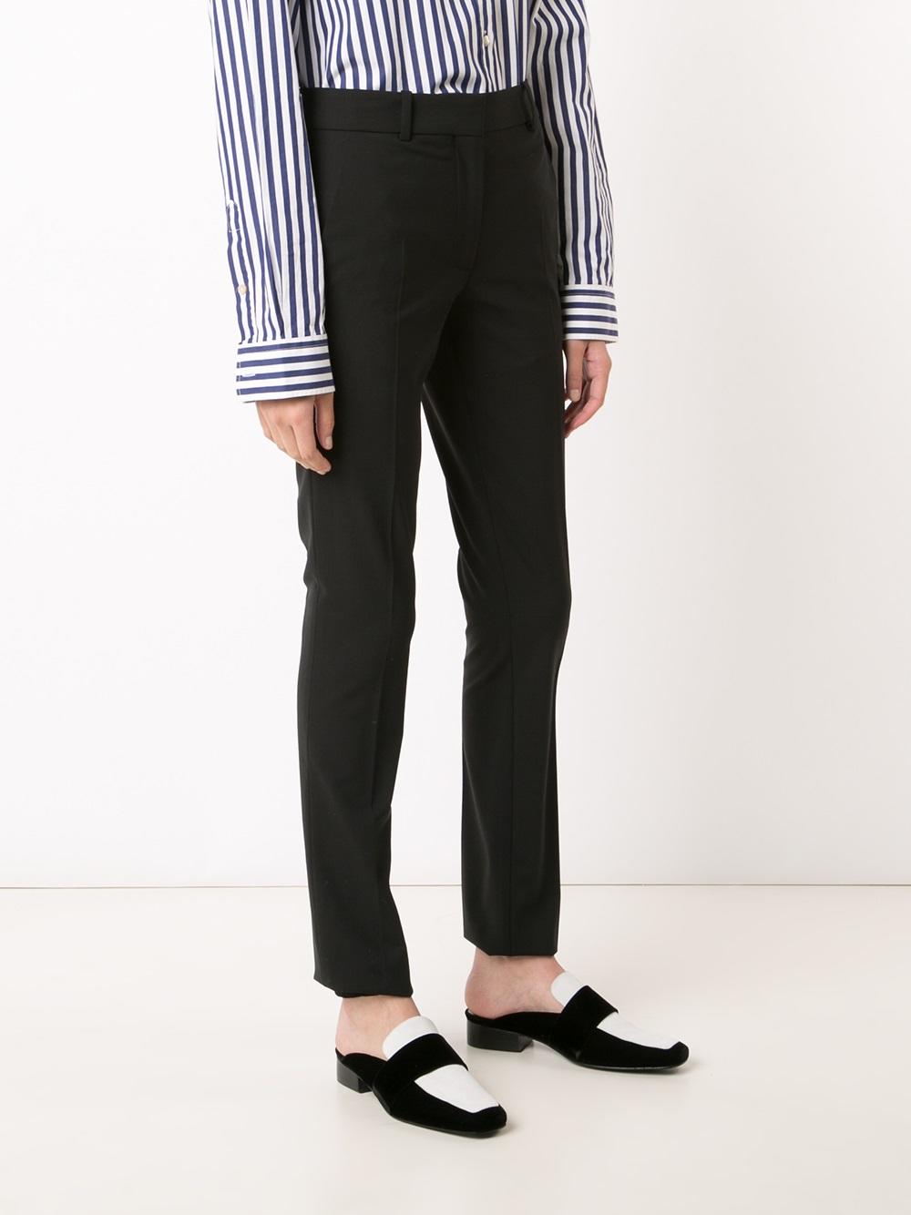 slim-fit tailored trousers