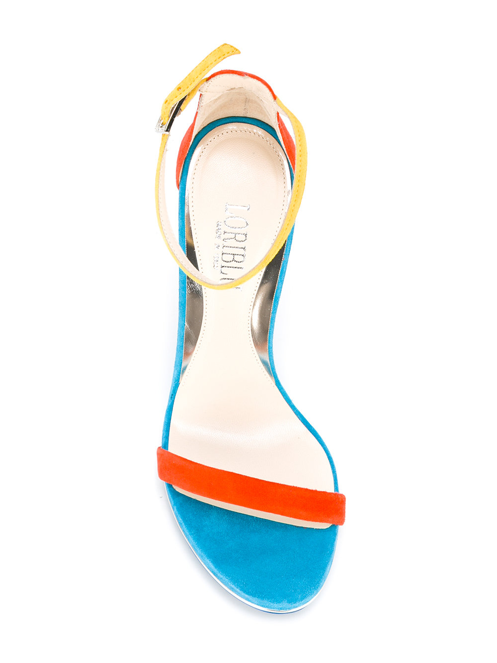 two strap heeled sandals