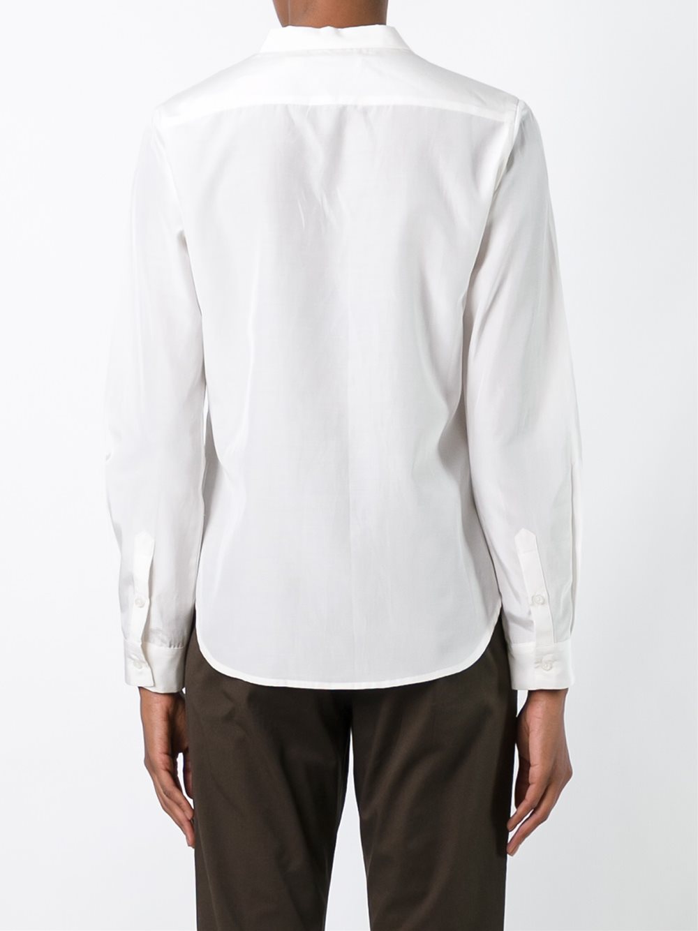 band collar shirt