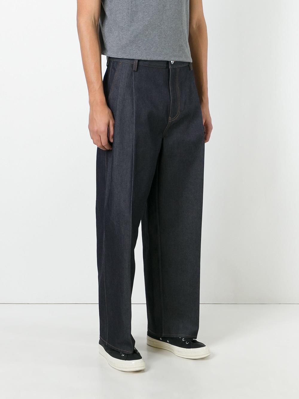 Moss denim pants