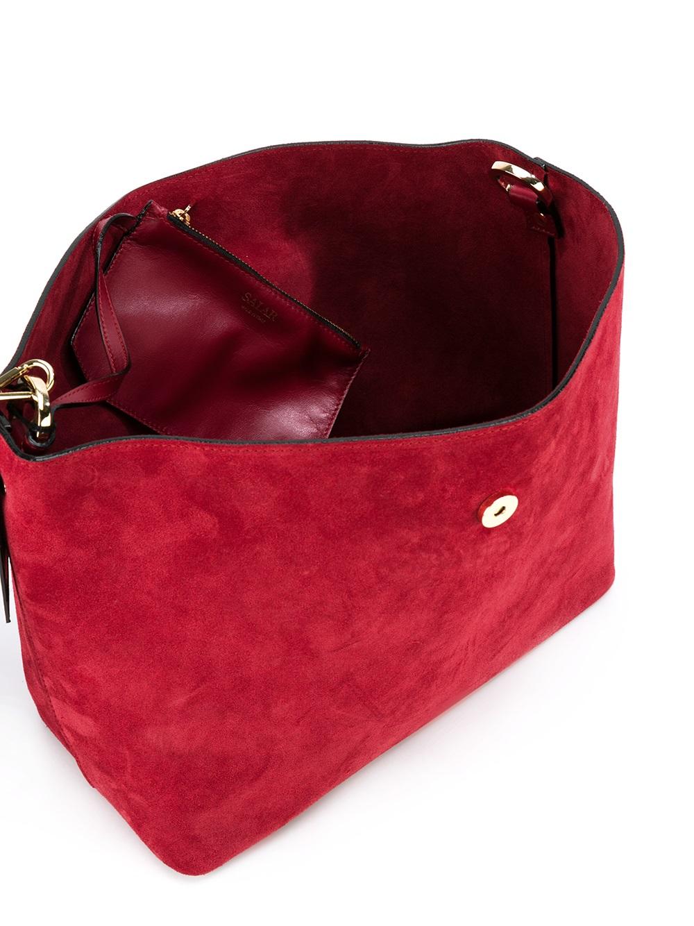 studded closure shoulder bag