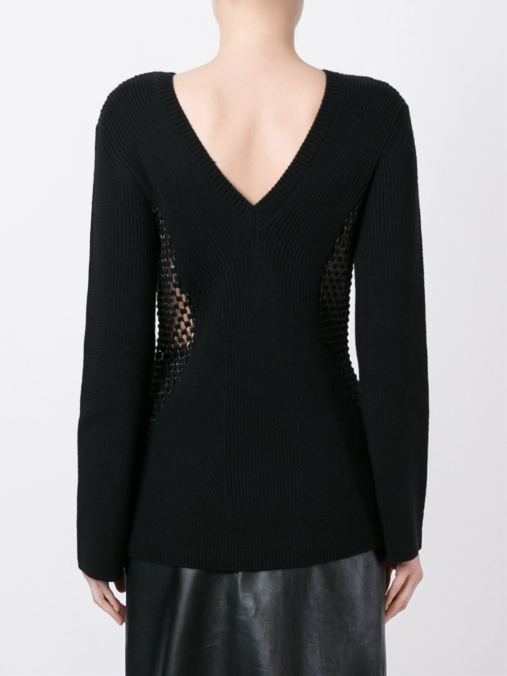 sheer panel jumper 