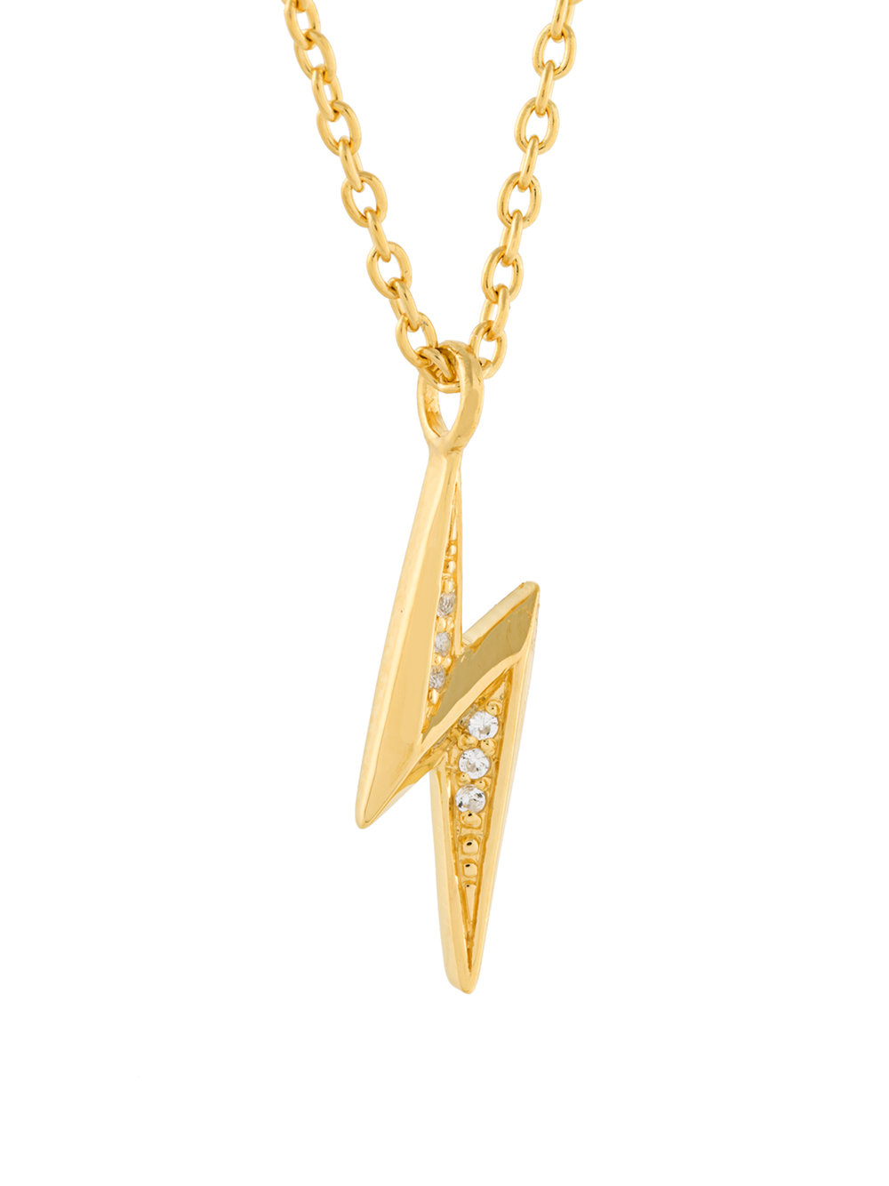 'Mini Lightning Bolt Biography' pendant