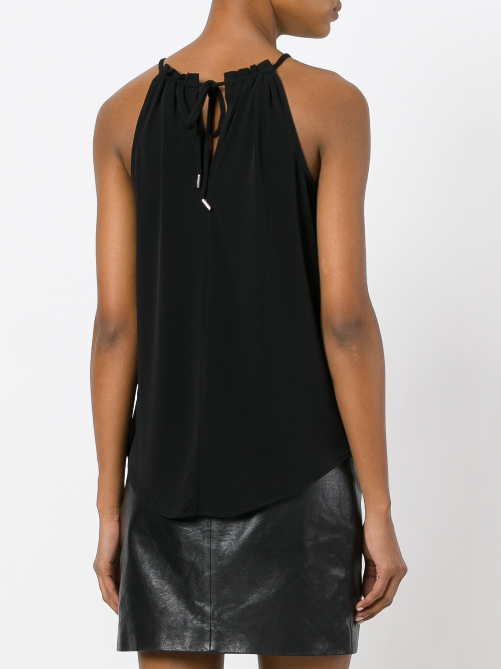 sleeveless halterneck blouse