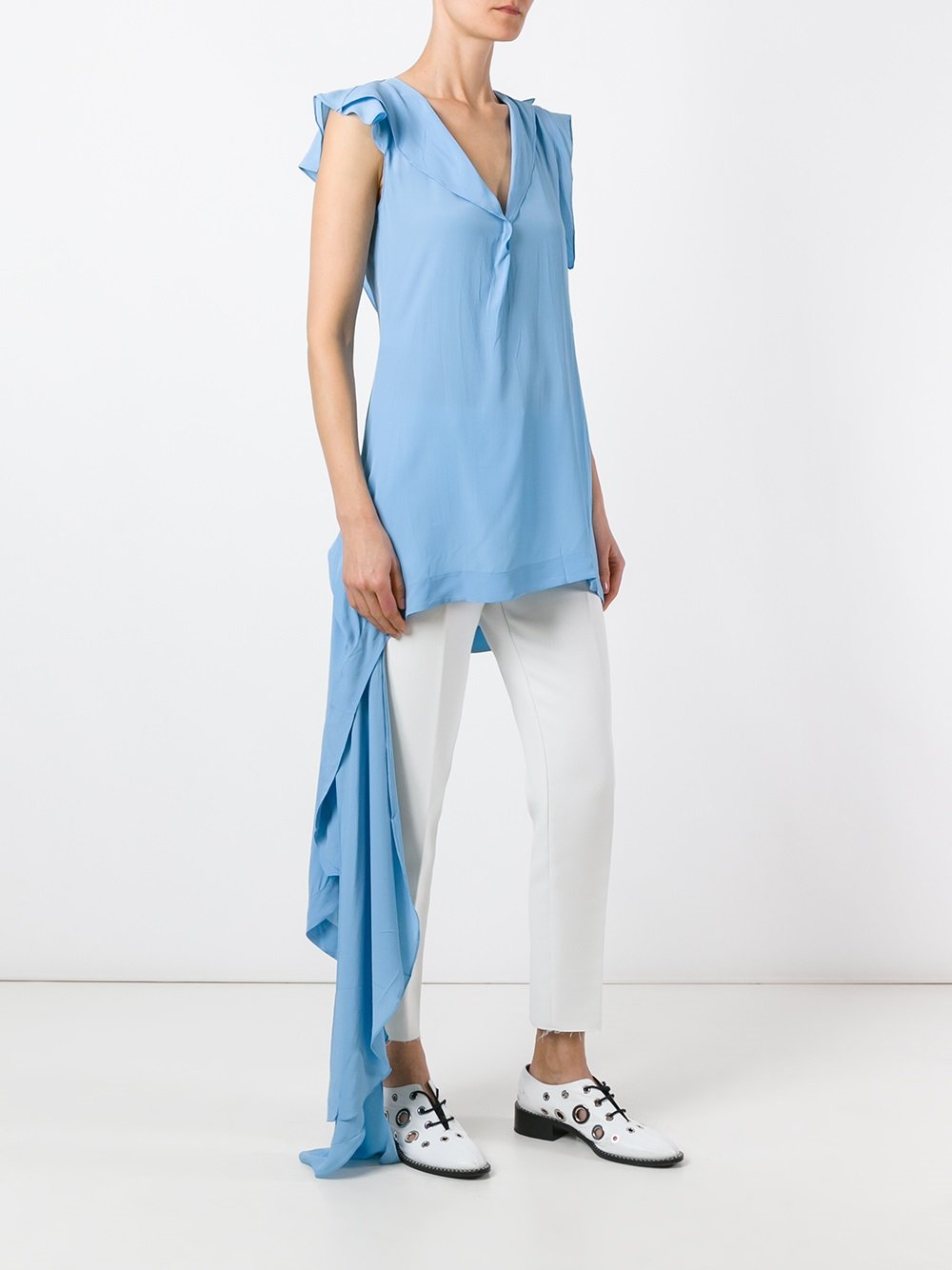 asymmetric draped top