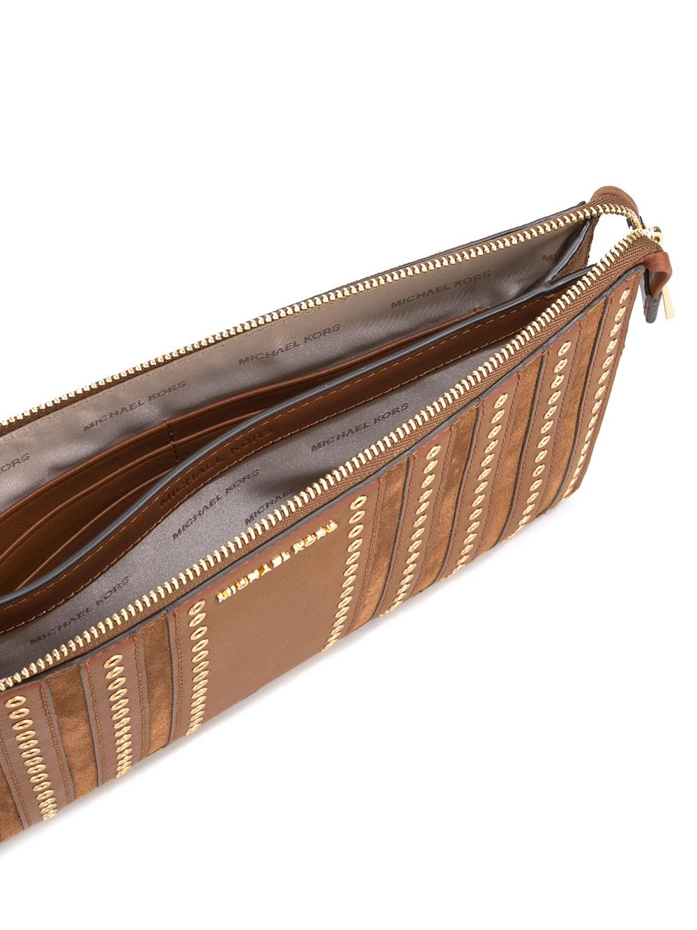 'Brooklyn' grommet detail pouch