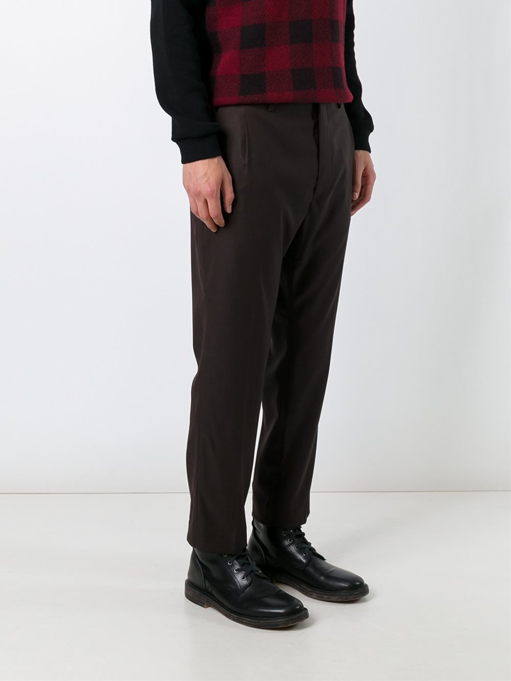 front pleat trousers