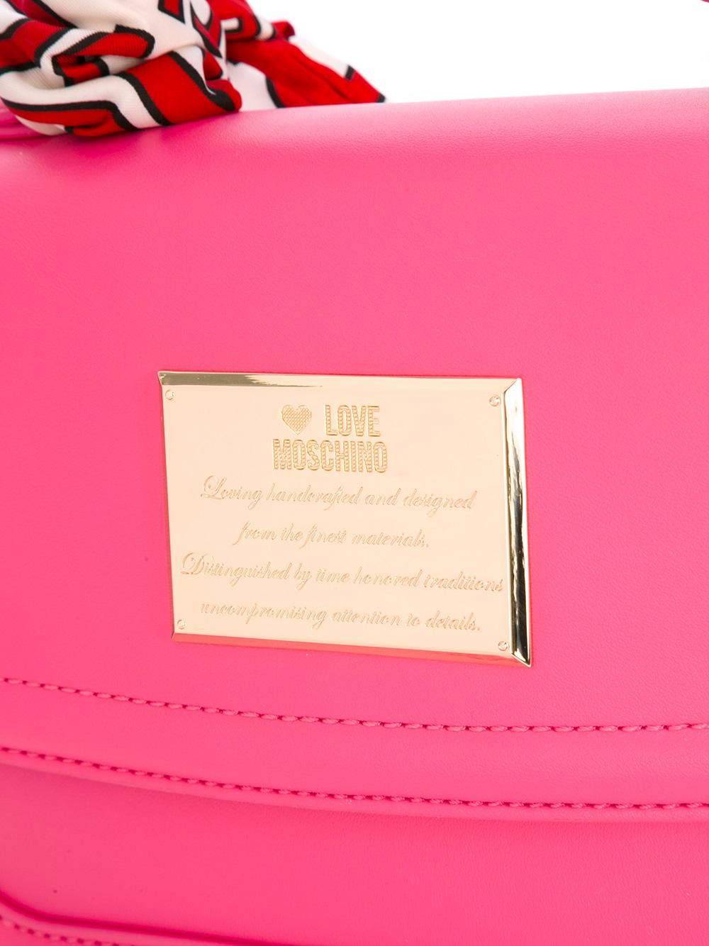 scarf detail tote