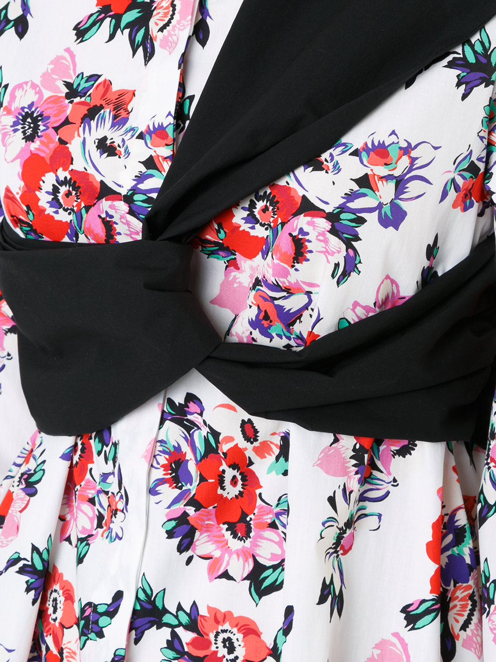 strap detail floral print dress