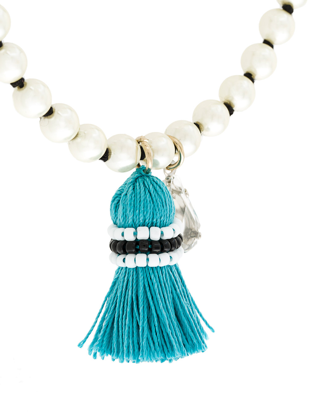 pearl bead tassel necklace