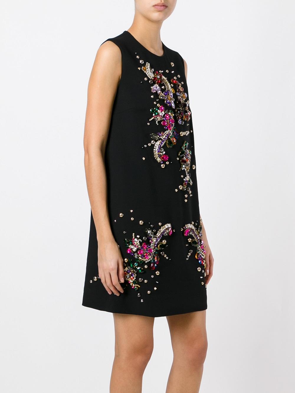 embellished shift dress