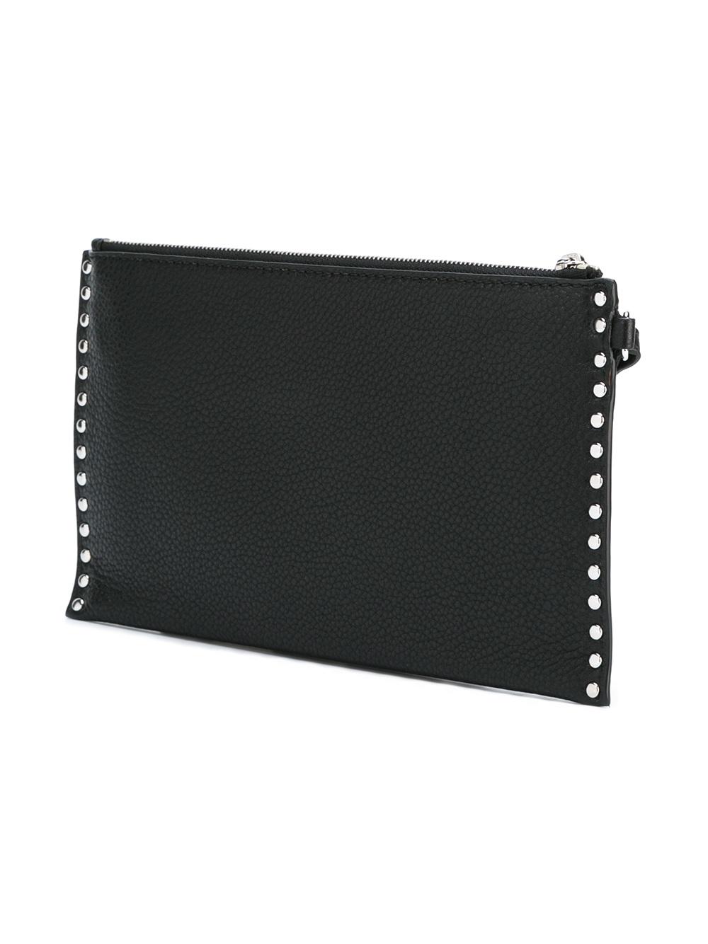large 'Astor' studded wristlet