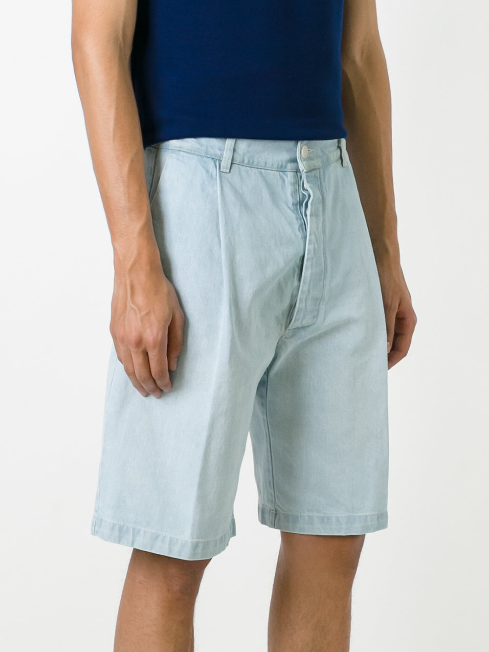 denim chino shorts 