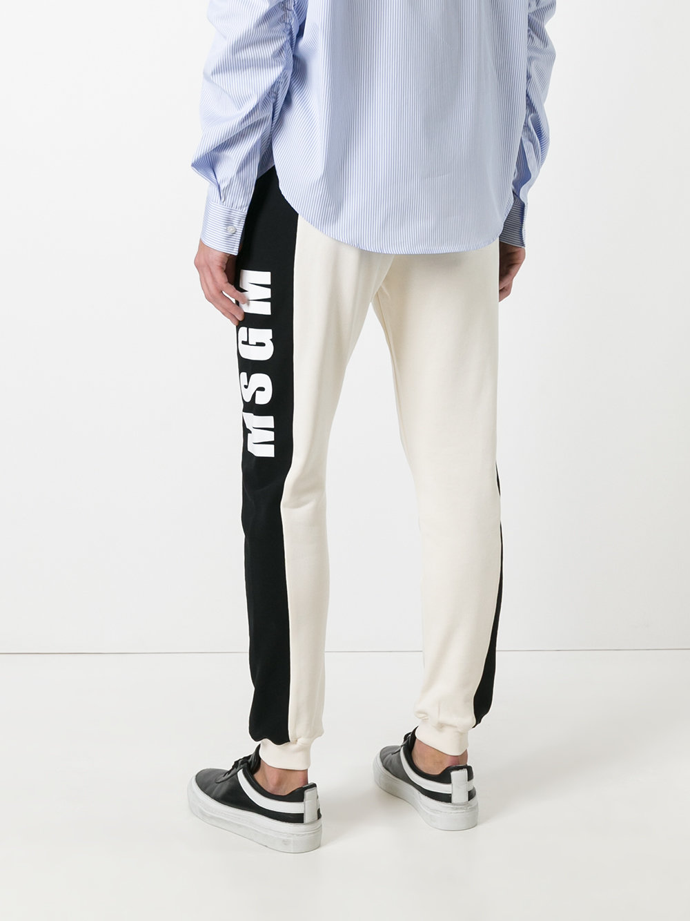 logo side-panel trousers