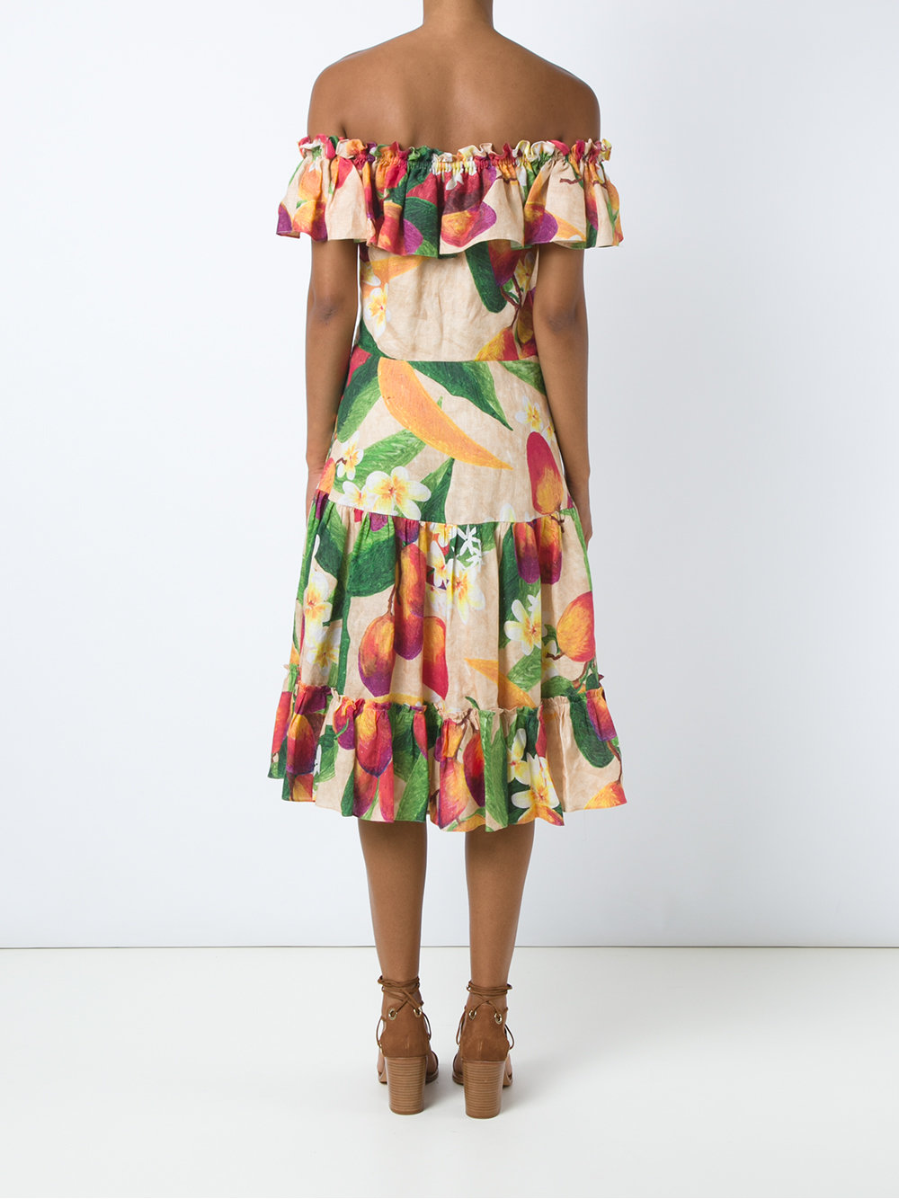 off the shoulder flared dress