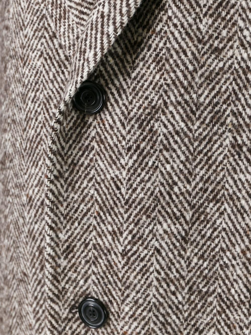 herringbone mid coat