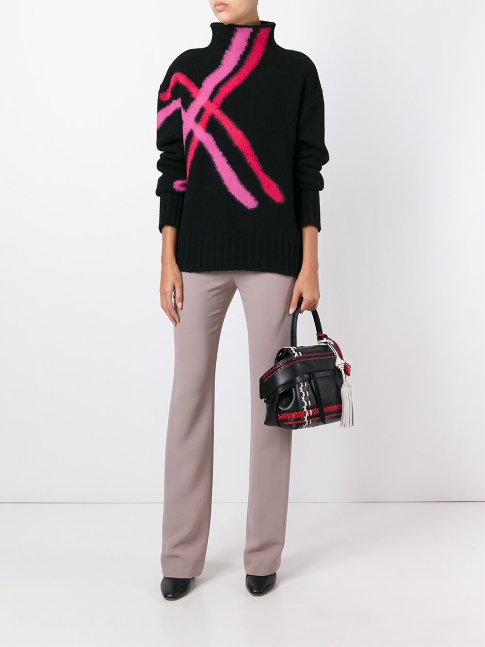 high neck sweater
