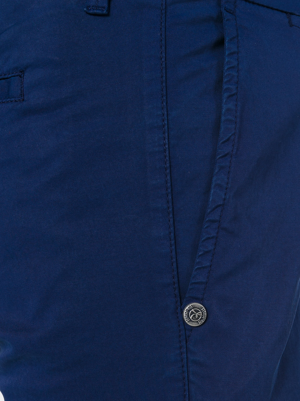 re-hash 蓝色 弹性棉质 直筒卡其裤.